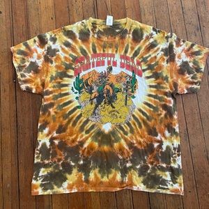 RARE! VINTAGE FEEL REPRINT GRATEFUL DEAD SUMMER TOUR 91 DYED TEE
